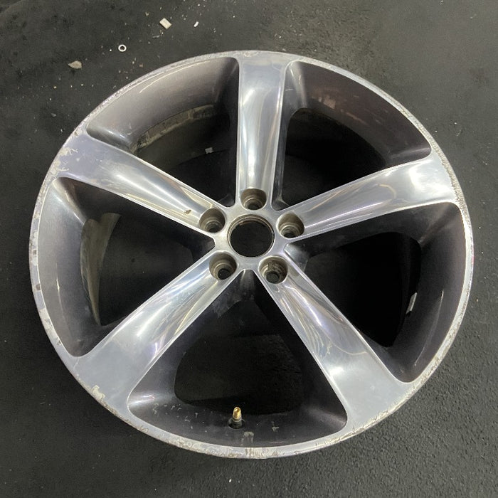 20" CHALLENGER 15-17 20x8 aluminum 5 individual spokes polished with pockets black Original OEM Wheel Rim