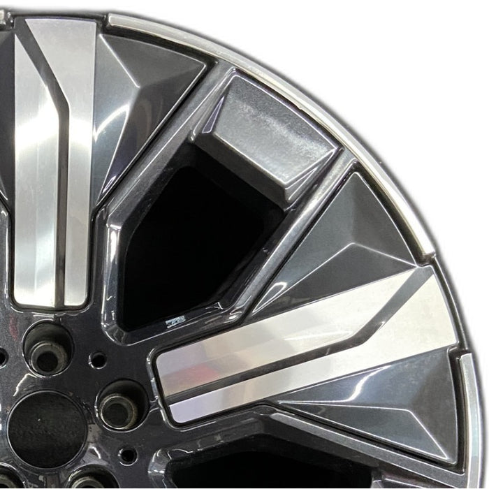 21" IX 22 21x9 5 spoke black spoke silver inlay Original OEM Wheel Rim