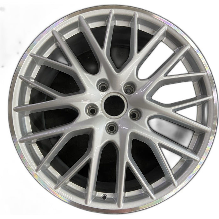 21" PORSCHE PANAMERA 17-23 alloy 21x9.5 10 spoke Y spoke design silver Original OEM Wheel Rim