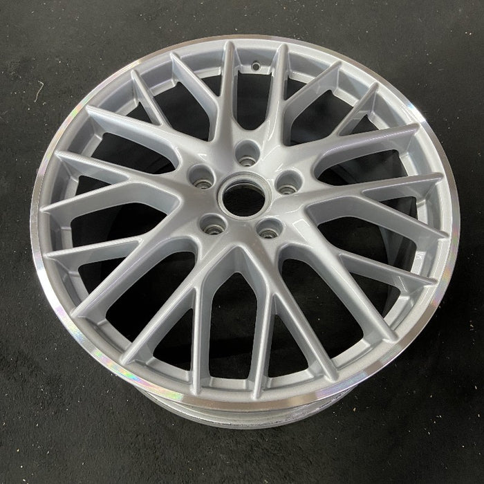 21" PORSCHE PANAMERA 17-23 alloy 21x9.5 10 spoke Y spoke design silver Original OEM Wheel Rim