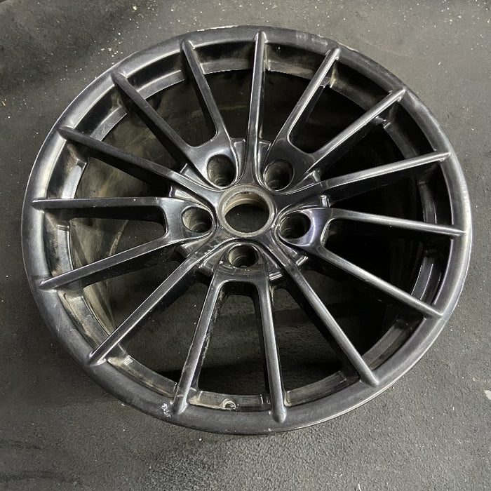 20" PORSCHE PANAMERA 10-13 alloy 20x11.5 15 spoke black finish Original OEM Wheel Rim