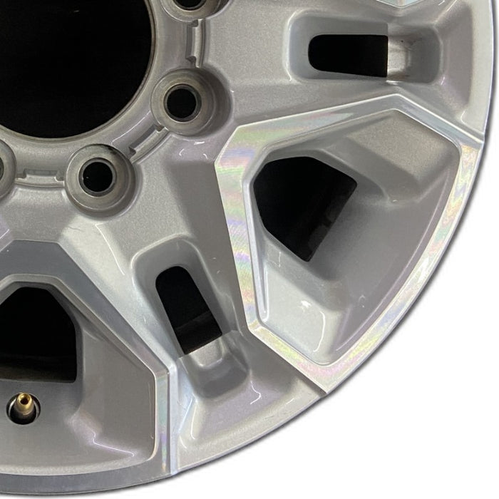 18" SILVERADO 2500 PICKUP 21-24 18x8 aluminum machined face with silver accent opt PYV Original OEM Wheel Rim