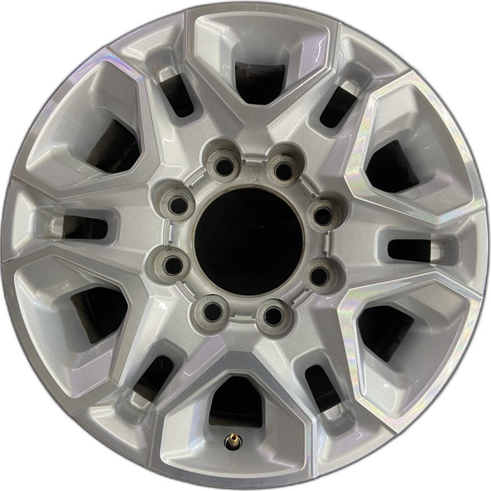 18" SILVERADO 2500 PICKUP 21-24 18x8 aluminum machined face with silver accent opt PYV Original OEM Wheel Rim