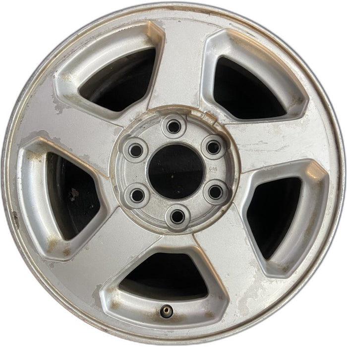 16" TRAILBLAZER 02-03 16x7 aluminum 5 spoke opt QC4 LS flat face  pockets Original OEM Wheel Rim