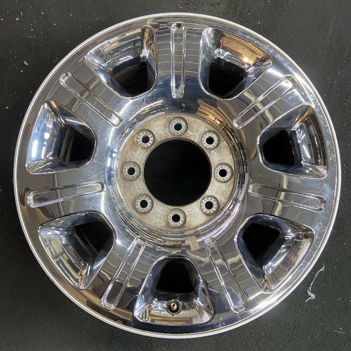 20" FORD F250SD PICKUP 12-16 20x8 aluminum TPMS 7 spoke indented chrome clad Original OEM Wheel Rim