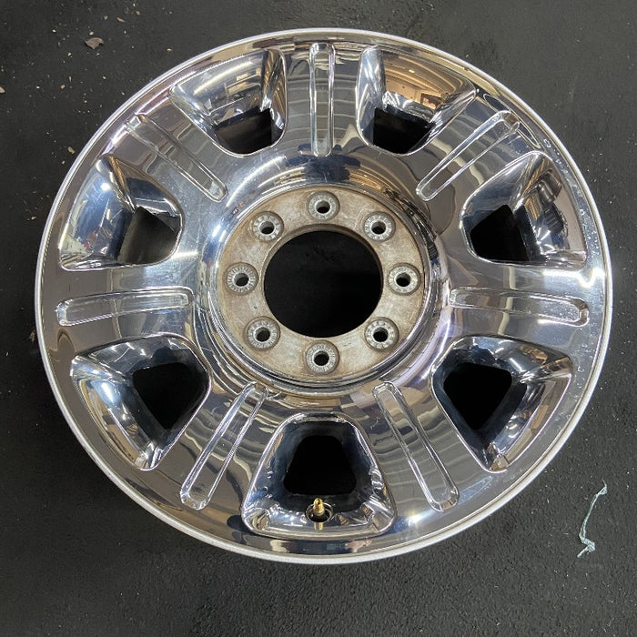 20" FORD F250SD PICKUP 12-16 20x8 aluminum TPMS 7 spoke indented chrome clad Original OEM Wheel Rim