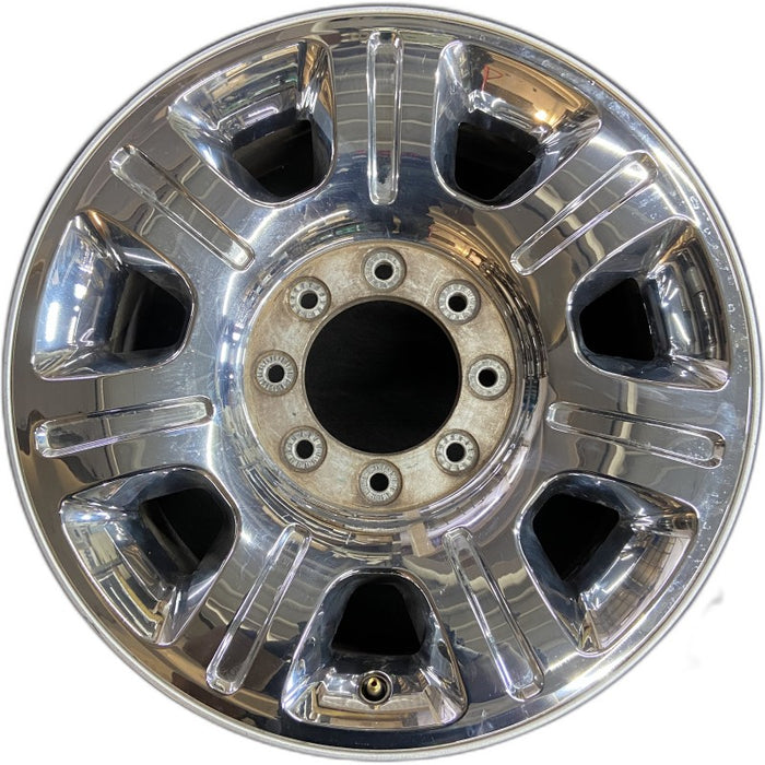 20" FORD F250SD PICKUP 12-16 20x8 aluminum TPMS 7 spoke indented chrome clad Original OEM Wheel Rim