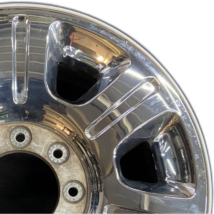 20" FORD F250SD PICKUP 12-16 20x8 aluminum TPMS 7 spoke indented chrome clad Original OEM Wheel Rim