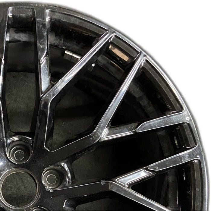 19" AUDI R8 17-18 20x8.5 frt 20 spoke titanium finish Original OEM Wheel Rim