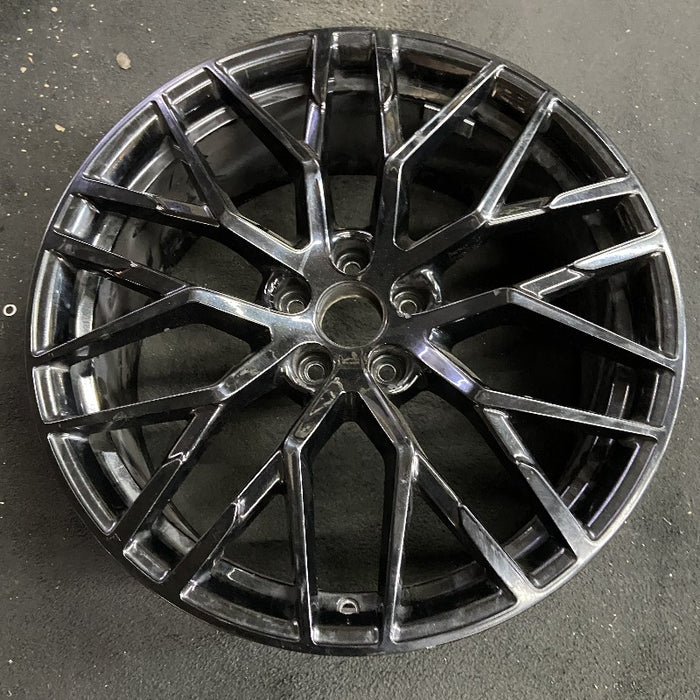 19" AUDI R8 17-18 20x8.5 frt 20 spoke titanium finish Original OEM Wheel Rim