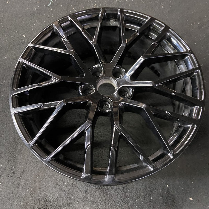 19" AUDI R8 17-18 20x8.5 frt 20 spoke titanium finish Original OEM Wheel Rim