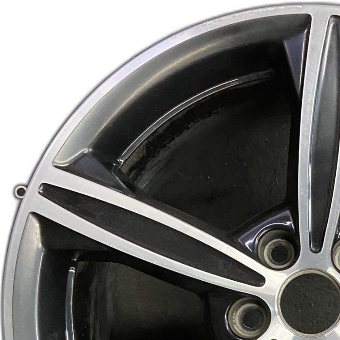 18" FUSION 15-16 18x8 aluminum 5 spoke machined with black pockets Original OEM Wheel Rim