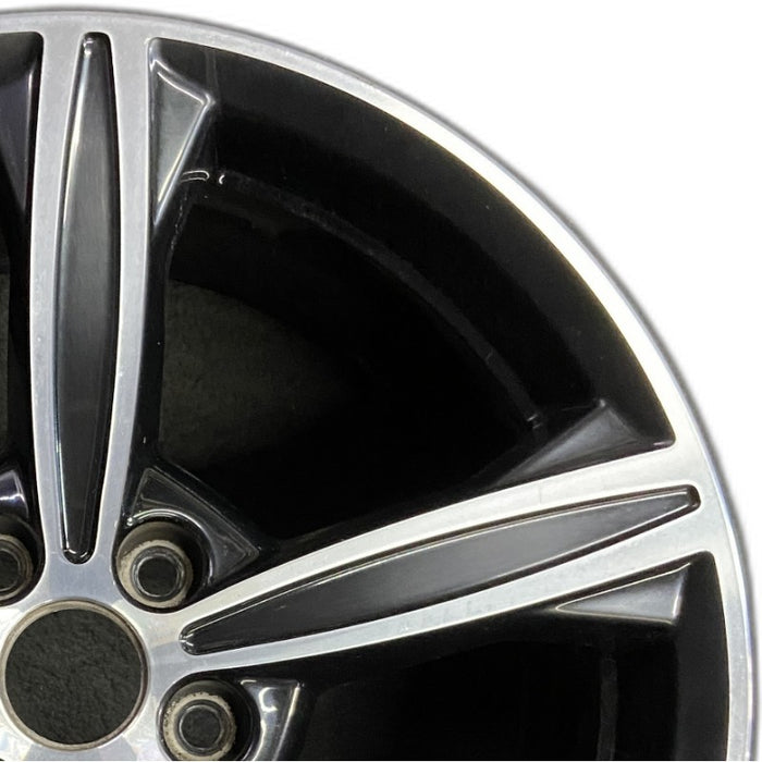 18" FUSION 15-16 18x8 aluminum 5 spoke machined with black pockets Original OEM Wheel Rim