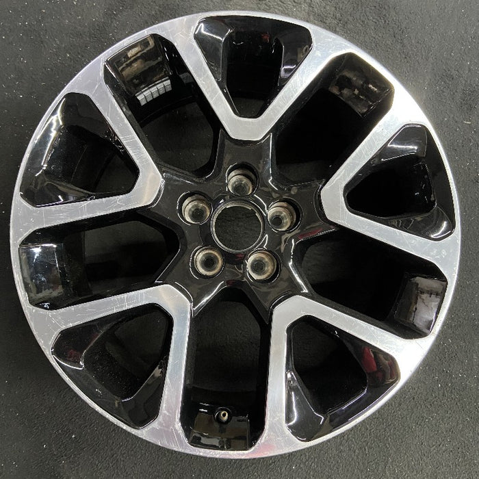 19" COMPASS 17 horiztal rear hle 19x7.5 aluminum polished face with black pockets opt WP4 Original OEM Wheel Rim