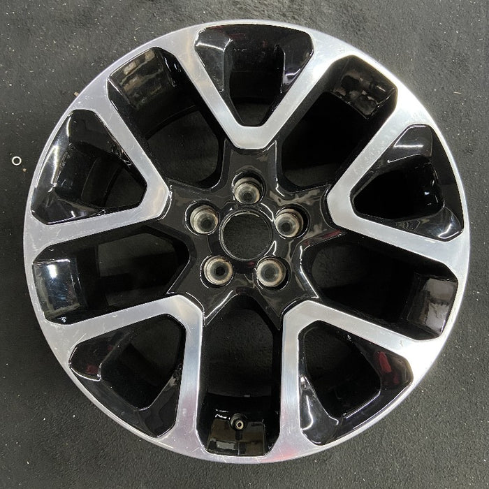 19" COMPASS 17 horiztal rear hle 19x7.5 aluminum polished face with black pockets opt WP4 Original OEM Wheel Rim