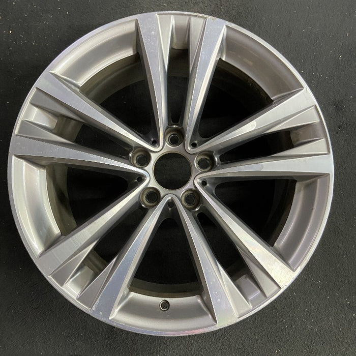 19" BMW 528i 16 19x8.5 alloy 5 spoke design double spoke flared spoke Original OEM Wheel Rim