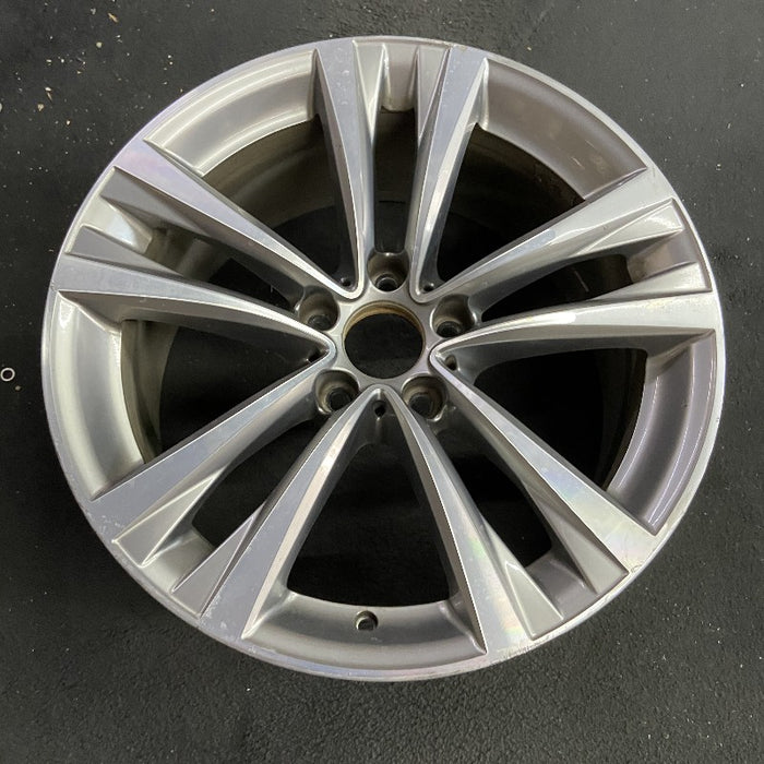 19" BMW 528i 16 19x8.5 alloy 5 spoke design double spoke flared spoke Original OEM Wheel Rim