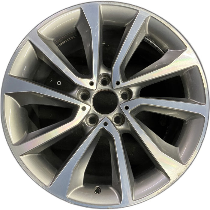 19" BMW X6 15-17 19x9 alloy 5 spoke V spoke w/dimples between lugs 48mm offset Original OEM Wheel Rim