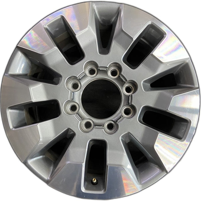 20" SILVERADO 2500 PICKUP 21-24 20x8.5 opt Q86 10 spoke machined aluminum with dark gray accents Original OEM Wheel Rim