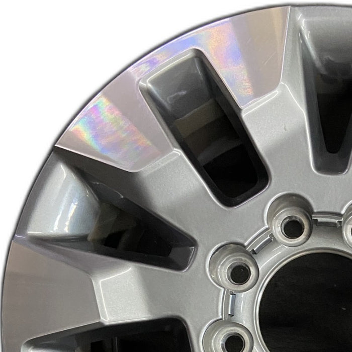 20" SILVERADO 2500 PICKUP 21-24 20x8.5 opt Q86 10 spoke machined aluminum with dark gray accents Original OEM Wheel Rim