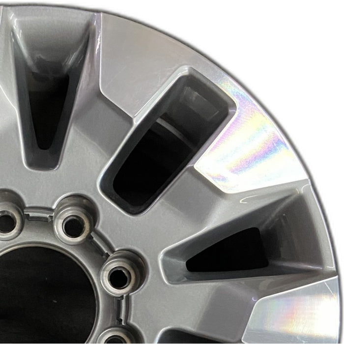 20" SILVERADO 2500 PICKUP 21-24 20x8.5 opt Q86 10 spoke machined aluminum with dark gray accents Original OEM Wheel Rim