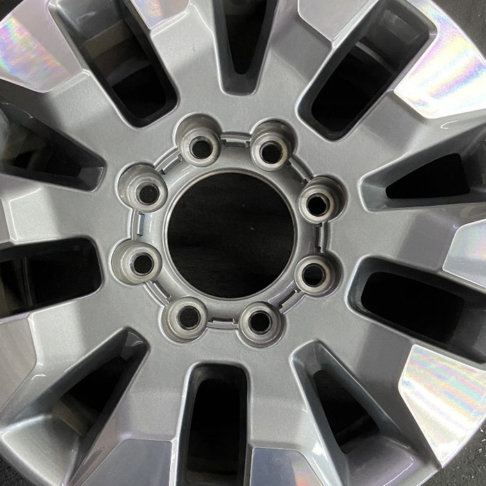 20" SILVERADO 2500 PICKUP 21-24 20x8.5 opt Q86 10 spoke machined aluminum with dark gray accents Original OEM Wheel Rim