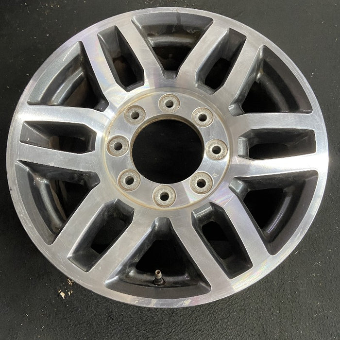 18" FORD F250SD PICKUP 17 18x8 TPMS aluminum 12 spoke 6 split spokes machined face pockets Original OEM Wheel Rim