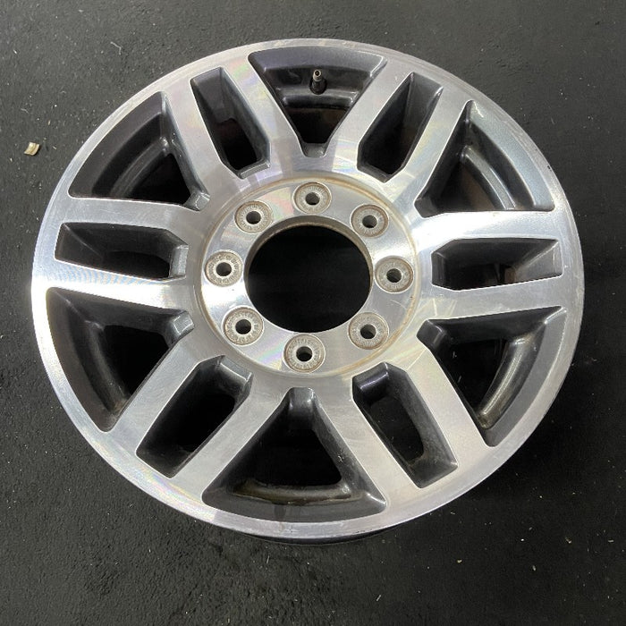 18" FORD F250SD PICKUP 17 18x8 TPMS aluminum 12 spoke 6 split spokes machined face pockets Original OEM Wheel Rim