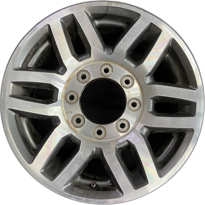 18" FORD F250SD PICKUP 17 18x8 TPMS aluminum 12 spoke 6 split spokes machined face pockets Original OEM Wheel Rim