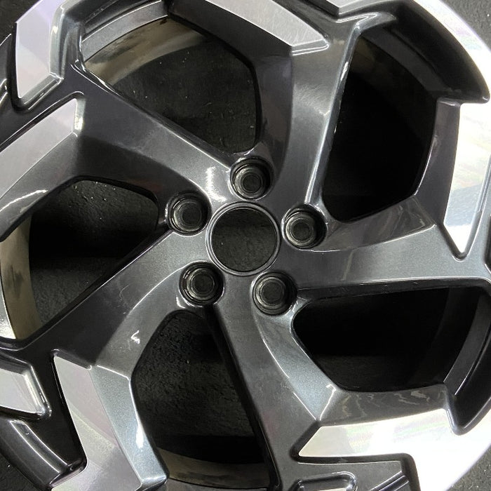 18" XV CROSSTREK 19-20 18x7 alloy w/machined face gasoline grooved spoke end black inlay Original OEM Wheel Rim