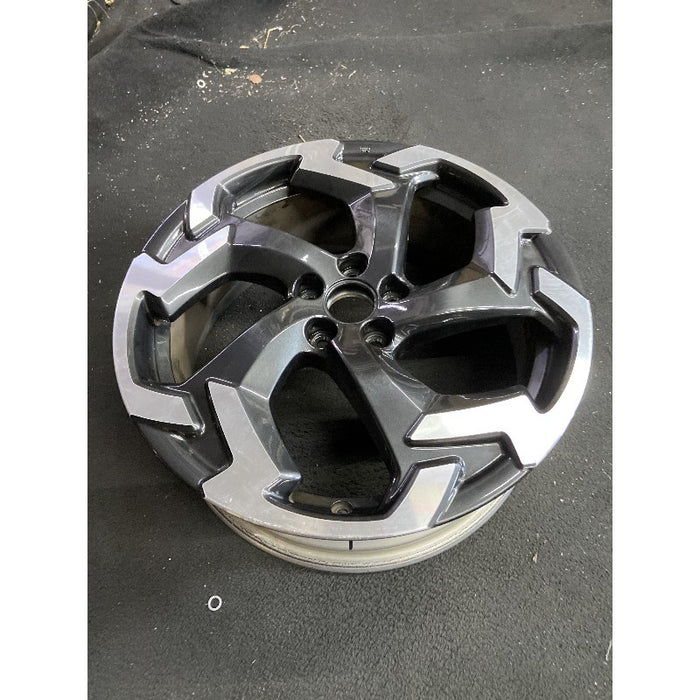 18" XV CROSSTREK 19-20 18x7 alloy w/machined face gasoline grooved spoke end black inlay Original OEM Wheel Rim