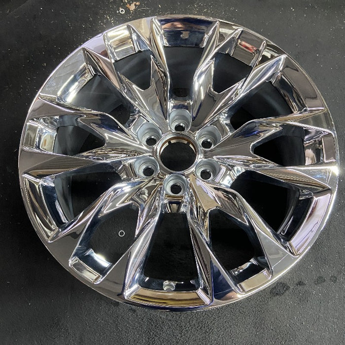 22" SIERRA 1500 PICKUP 23 22x9 raised spoke 12 spoke chrome opt SSI Original OEM Wheel Rim