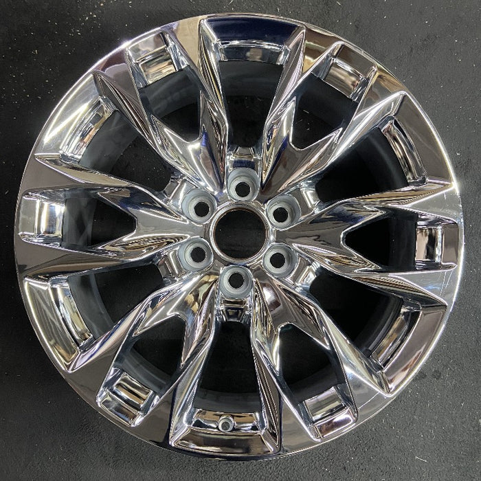 22" SIERRA 1500 PICKUP 23 22x9 raised spoke 12 spoke chrome opt SSI Original OEM Wheel Rim