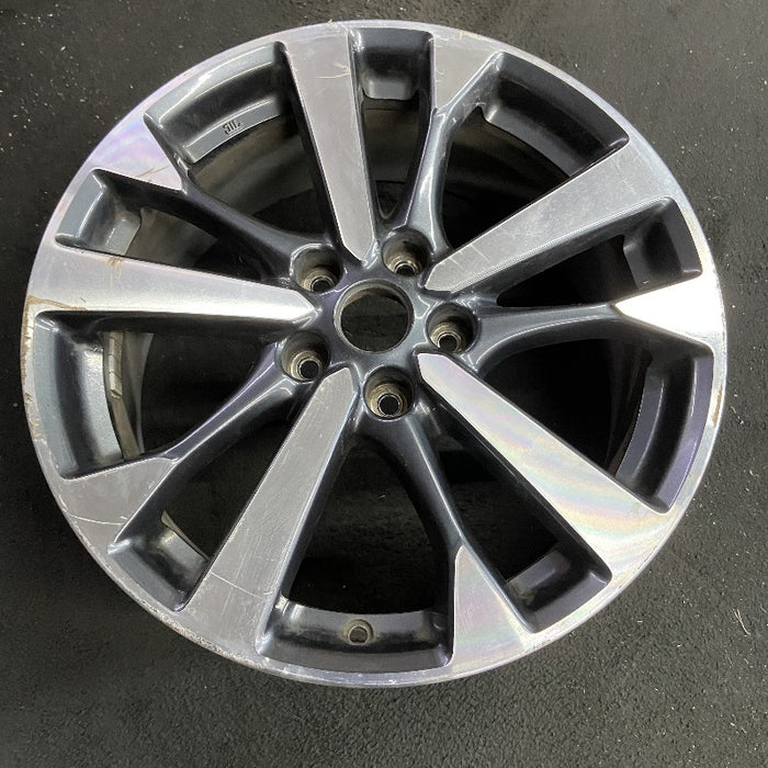 18" ALTIMA 16 18x7.5 alloy 10 spoke black silver SR Original OEM Wheel Rim