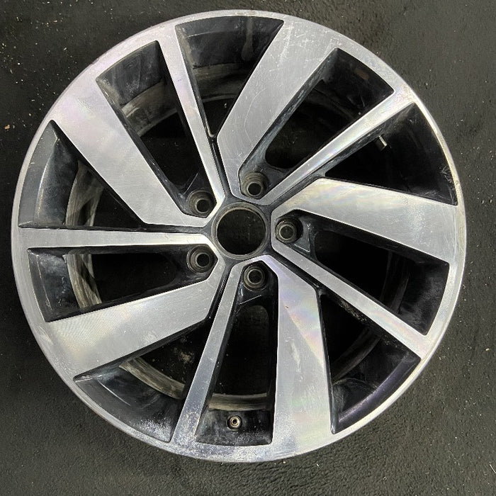 18" JETTA GLI 19-21 18x7.5 alloy 5 double spoke machined face with pockets Original OEM Wheel Rim