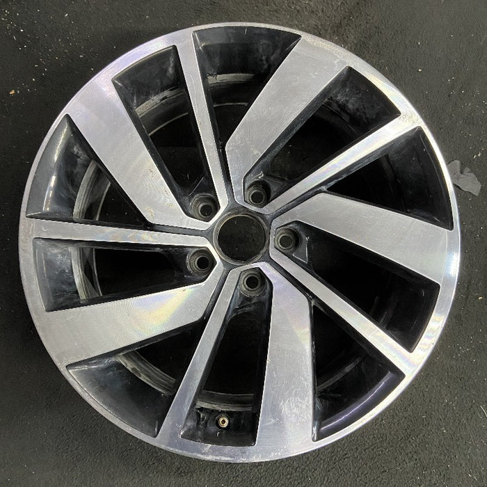 18" JETTA GLI 19-21 18x7.5 alloy 5 double spoke machined face with pockets Original OEM Wheel Rim