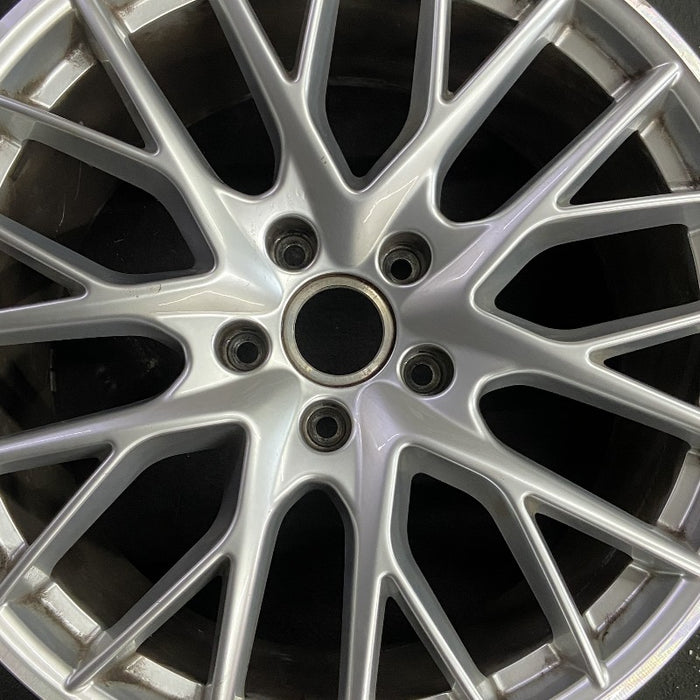 21" PORSCHE PANAMERA 17-23 alloy 21x11.5 10 spoke Y spoke design silver Original OEM Wheel Rim