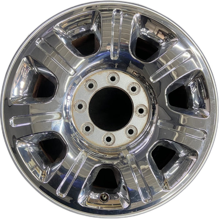 20" FORD F250SD PICKUP 12-16 20x8 aluminum TPMS 7 spoke indented chrome clad Original OEM Wheel Rim