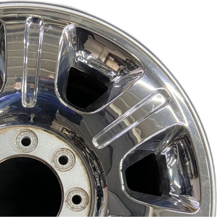 20" FORD F250SD PICKUP 12-16 20x8 aluminum TPMS 7 spoke indented chrome clad Original OEM Wheel Rim