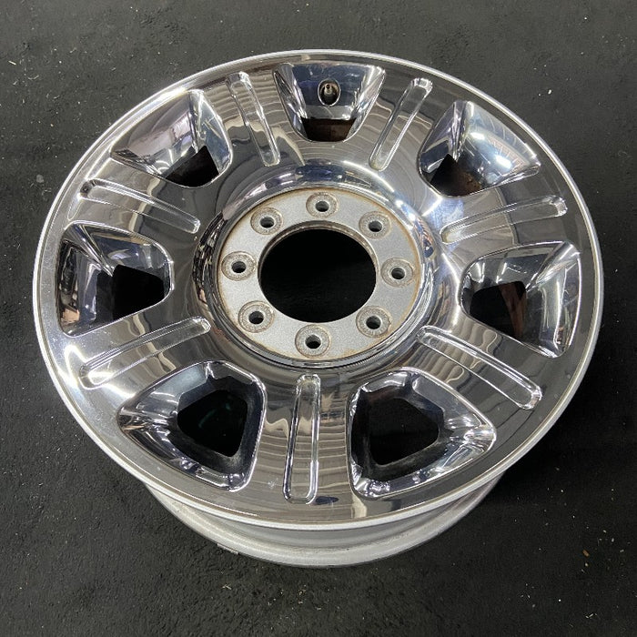 20" FORD F250SD PICKUP 12-16 20x8 aluminum TPMS 7 spoke indented chrome clad Original OEM Wheel Rim