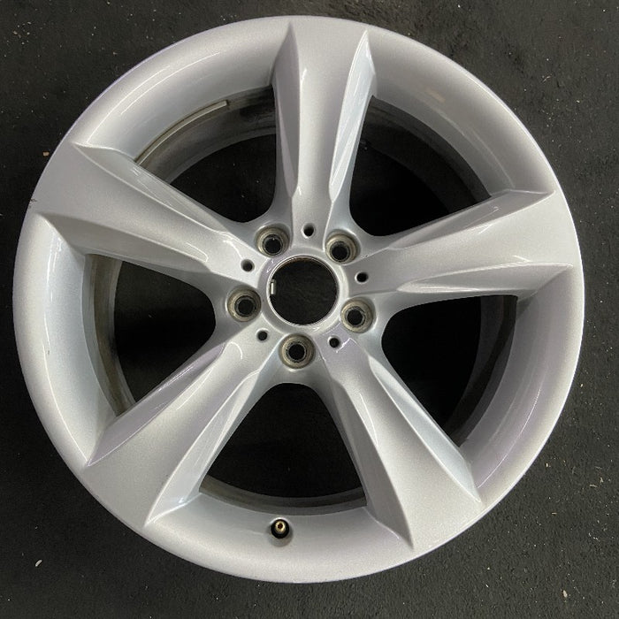 19" BMW X3 15-17 19x8.5 alloy frt or rear 5 spoke solid spoke silver Original OEM Wheel Rim