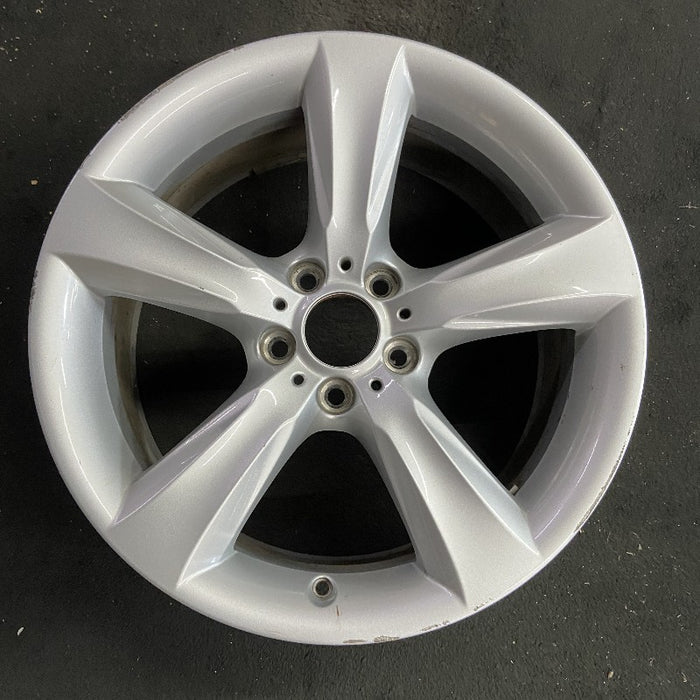 19" BMW X3 15-17 19x8.5 alloy frt or rear 5 spoke solid spoke silver Original OEM Wheel Rim