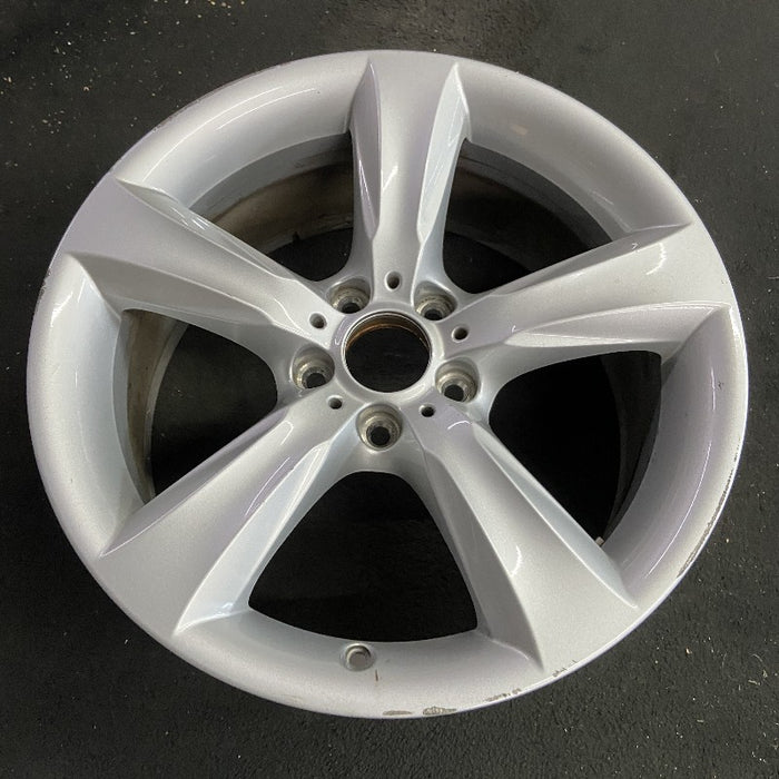 19" BMW X3 15-17 19x8.5 alloy frt or rear 5 spoke solid spoke silver Original OEM Wheel Rim