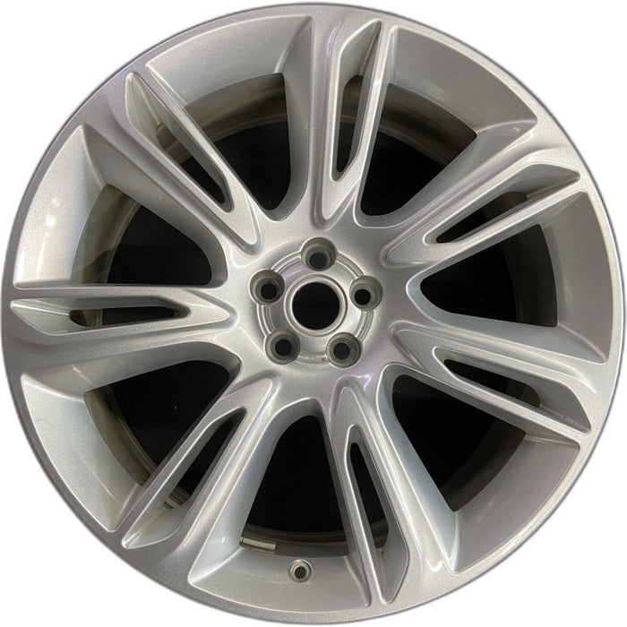 22" VELAR 18-20 22x9 alloy 7 spoke split spoke silver Original OEM Wheel Rim