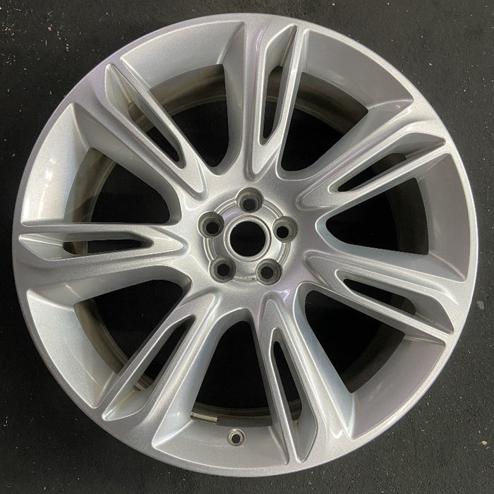 22" VELAR 18-20 22x9 alloy 7 spoke split spoke silver Original OEM Wheel Rim