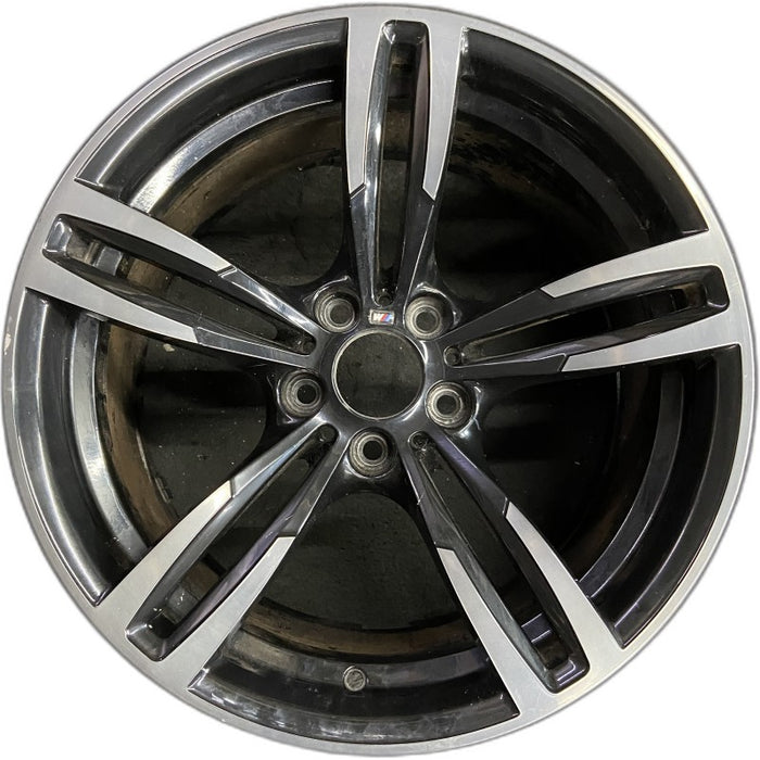 19" BMW M2 16-17 19x10 alloy 10 spoke wide spoke edge rear black Original OEM Wheel Rim