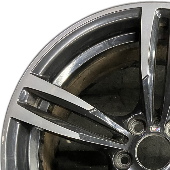 19" BMW M2 16-17 19x10 alloy 10 spoke wide spoke edge rear black Original OEM Wheel Rim