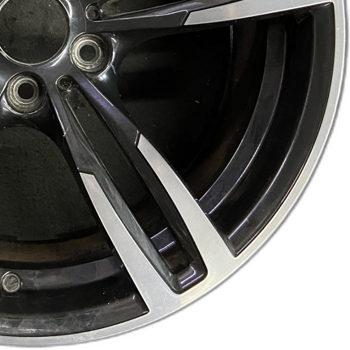 19" BMW M2 16-17 19x10 alloy 10 spoke wide spoke edge rear black Original OEM Wheel Rim