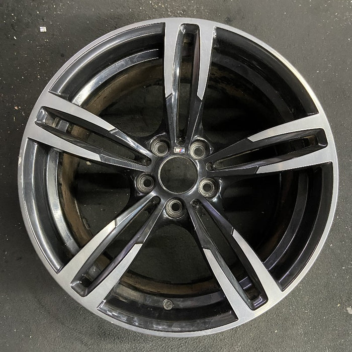 19" BMW M2 16-17 19x10 alloy 10 spoke wide spoke edge rear black Original OEM Wheel Rim