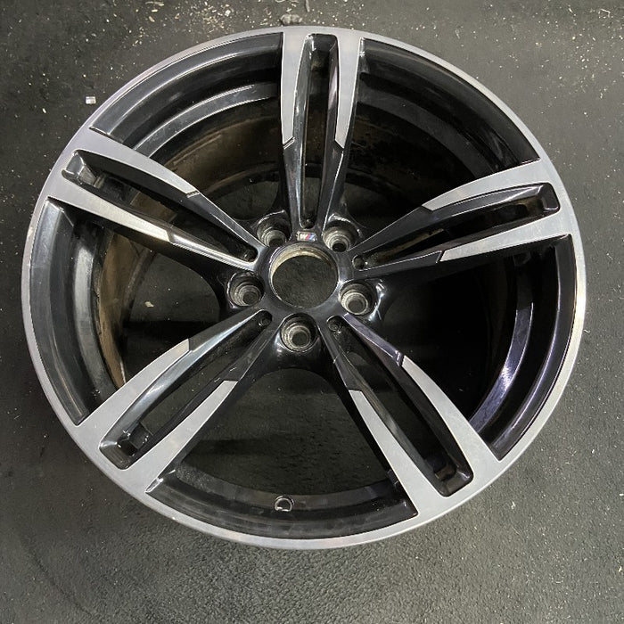 19" BMW M2 16-17 19x10 alloy 10 spoke wide spoke edge rear black Original OEM Wheel Rim